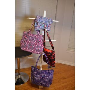 Vera Bradley Bag Lot – 4 Floral & Paisley Handbags & Crossbody – Like New